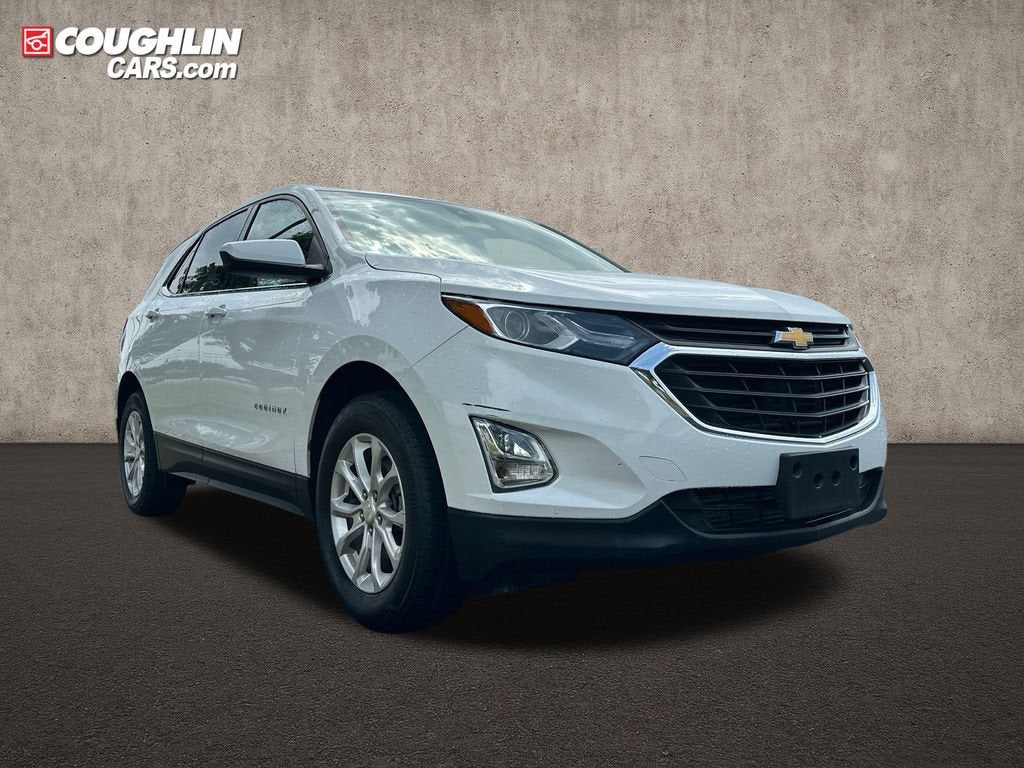 2020 Chevrolet Equinox LT in Summit White — front three-quarter view